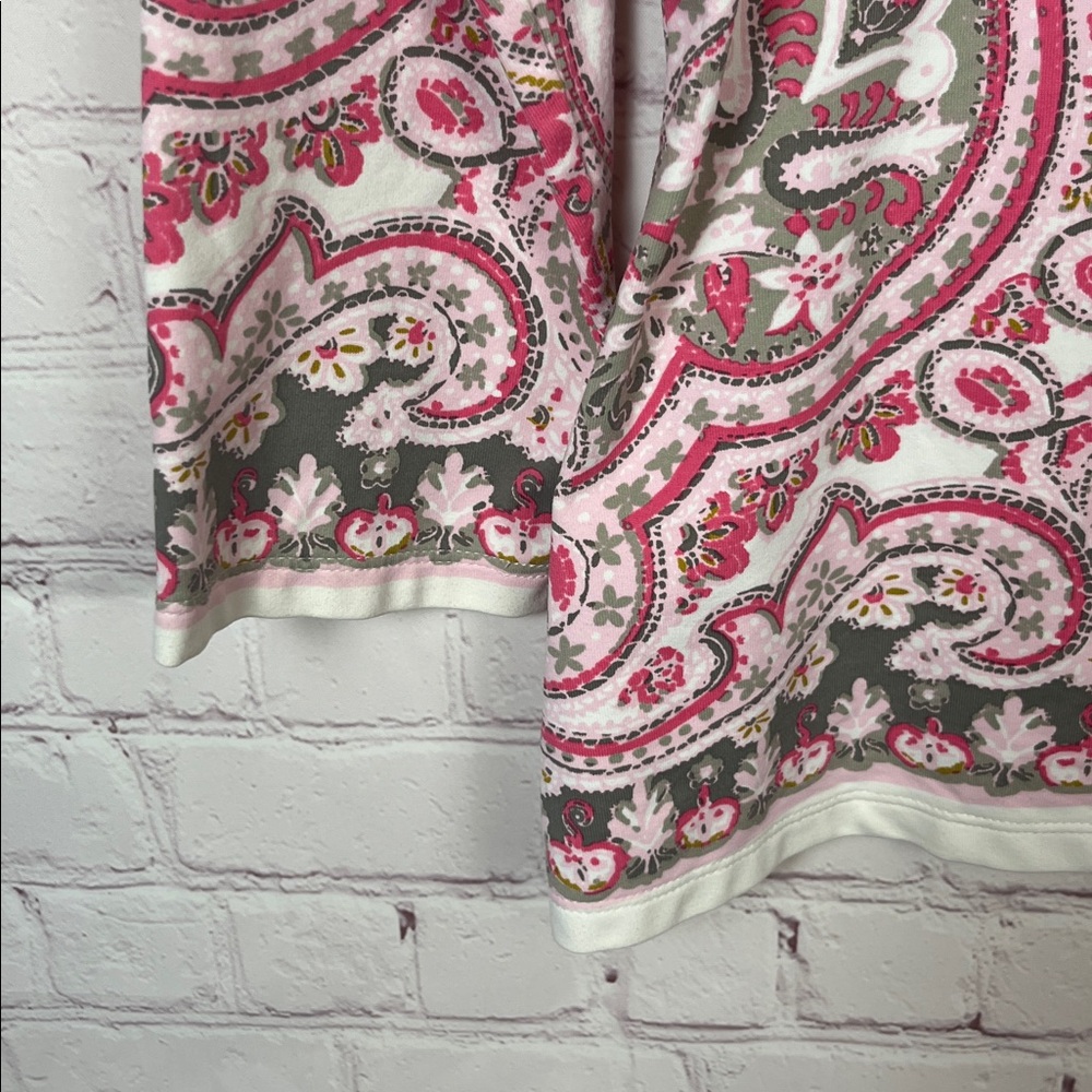 J. McLaughlin Catalina Cloth Signature Tee in Pink Print - Picture 4 of 11